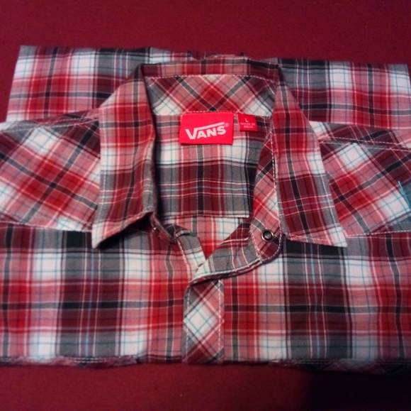 Vans Snap Front SS Western Surf Skate 100% Cotton - Picture 5 of 6